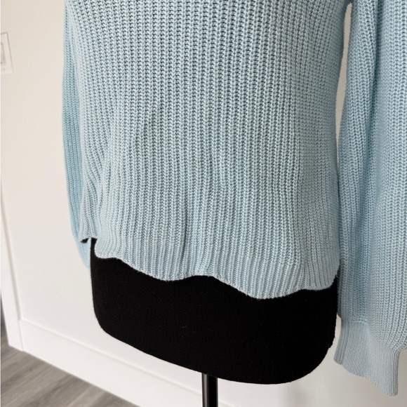 Bp Blue Knit Crop Sweater (XXS) - Picture 3 of 7